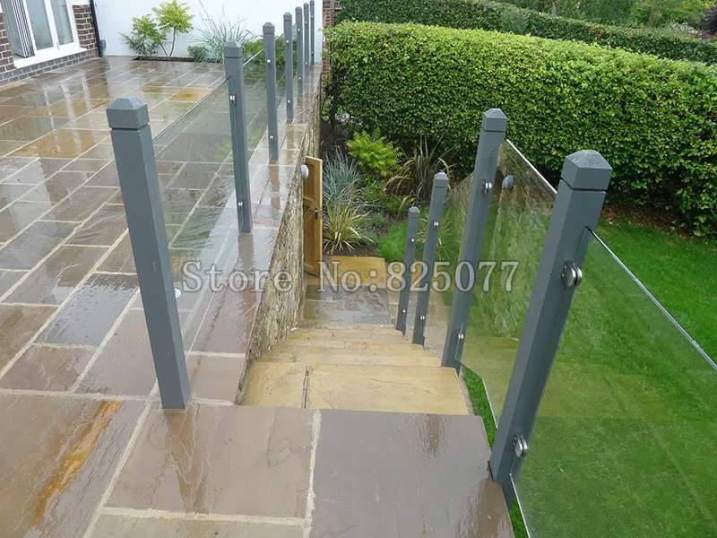 8 шт. большой размер поручни из нержавеющей стали балюстрады стеклянные зажимные