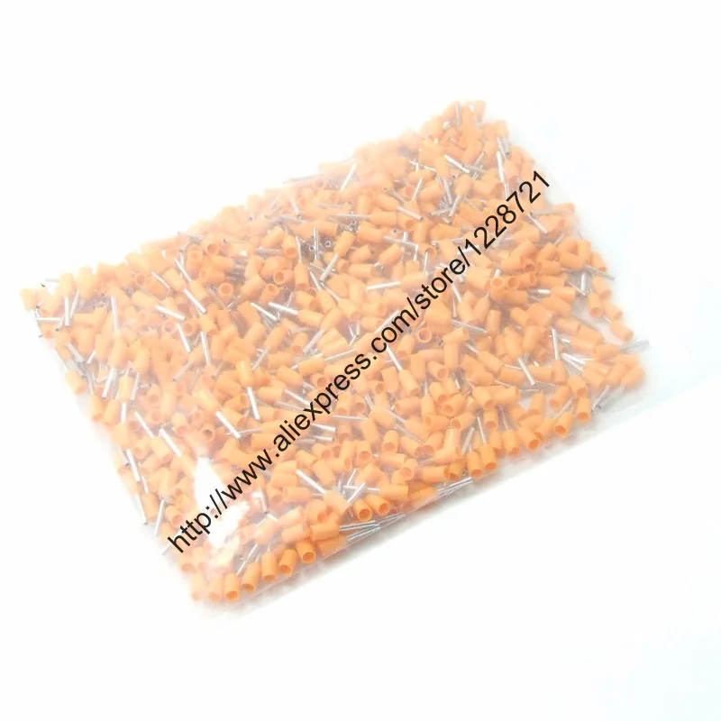 Предварительно изолированные клеммы для шнура 1000 шт. наконечники проводов