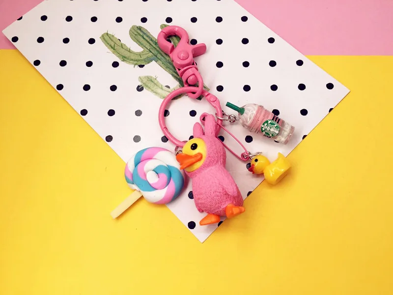 2019 новый милый мультфильм Маленькая желтая утка кукла брелок для ключей с