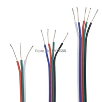 2p3p4pin 22awg rgb led 2m extension wire harness cable 22 awg wire cable for 3528 5050 led strip