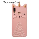 Противоударный чехол для Huawei P20 Lite, мягкий силиконовый чехол-накладка для смартфона с 3D изображением героев мультфильмов