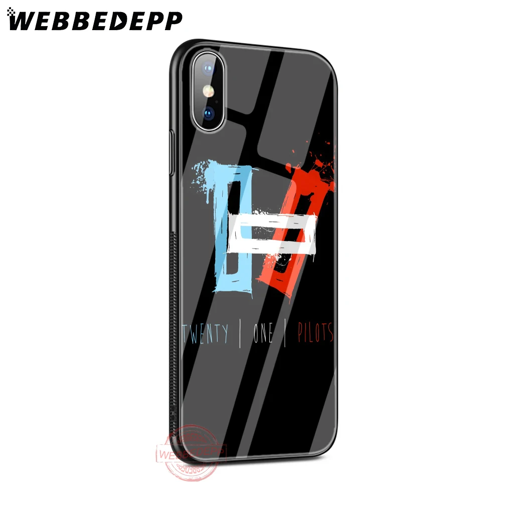 WEBBEDEPP Twenty One Pilots 21 band Tempered Glass Phone Case for Apple iPhone XS Max XR X 8 7 6S Plus 5S SE Cover | Мобильные
