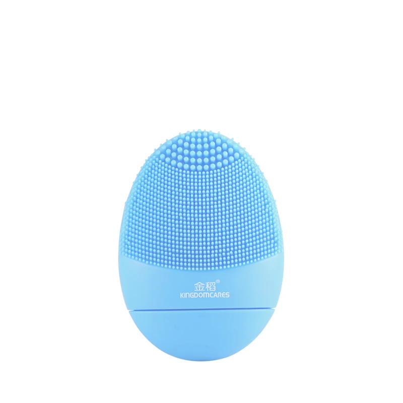 KINGDOM CARES Facial Cleansing Brush Sonic Vibration Mini Face Cleaner Silicone Deep Pore Cleaning Electric waterproof Massage |