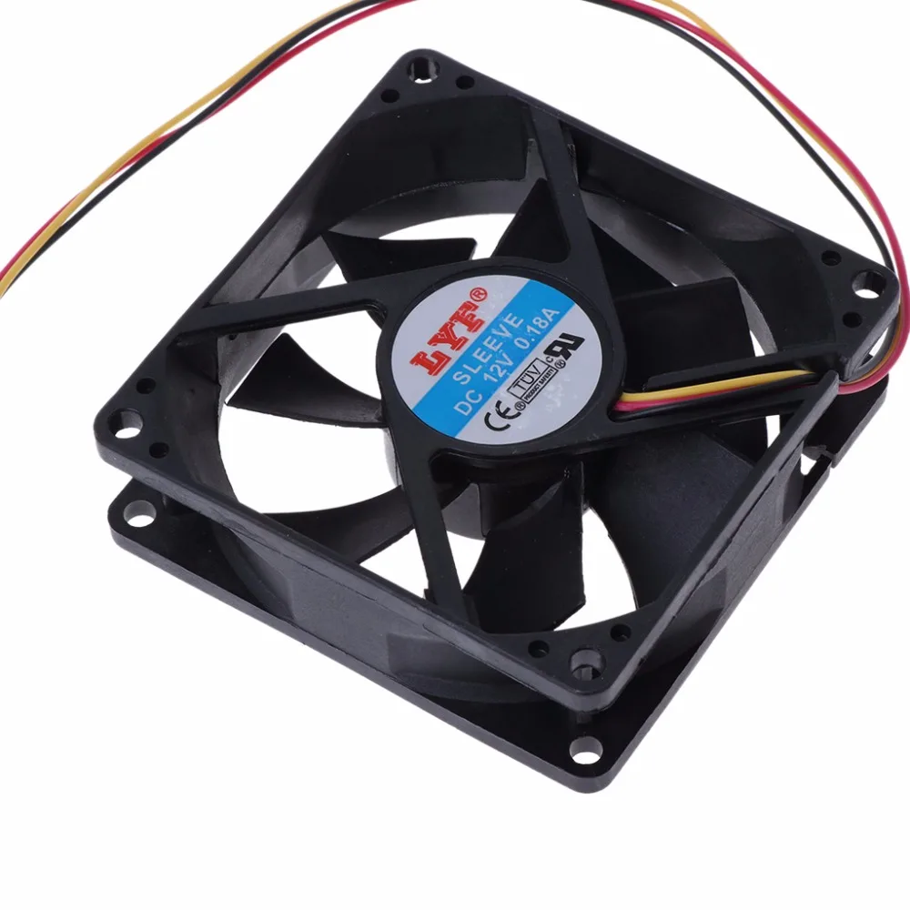 3 pin 80 мм x 25 CPU PC вентилятор охладитель радиатора выхлопных газов|pc fan cooler|cooler heatsinkpc