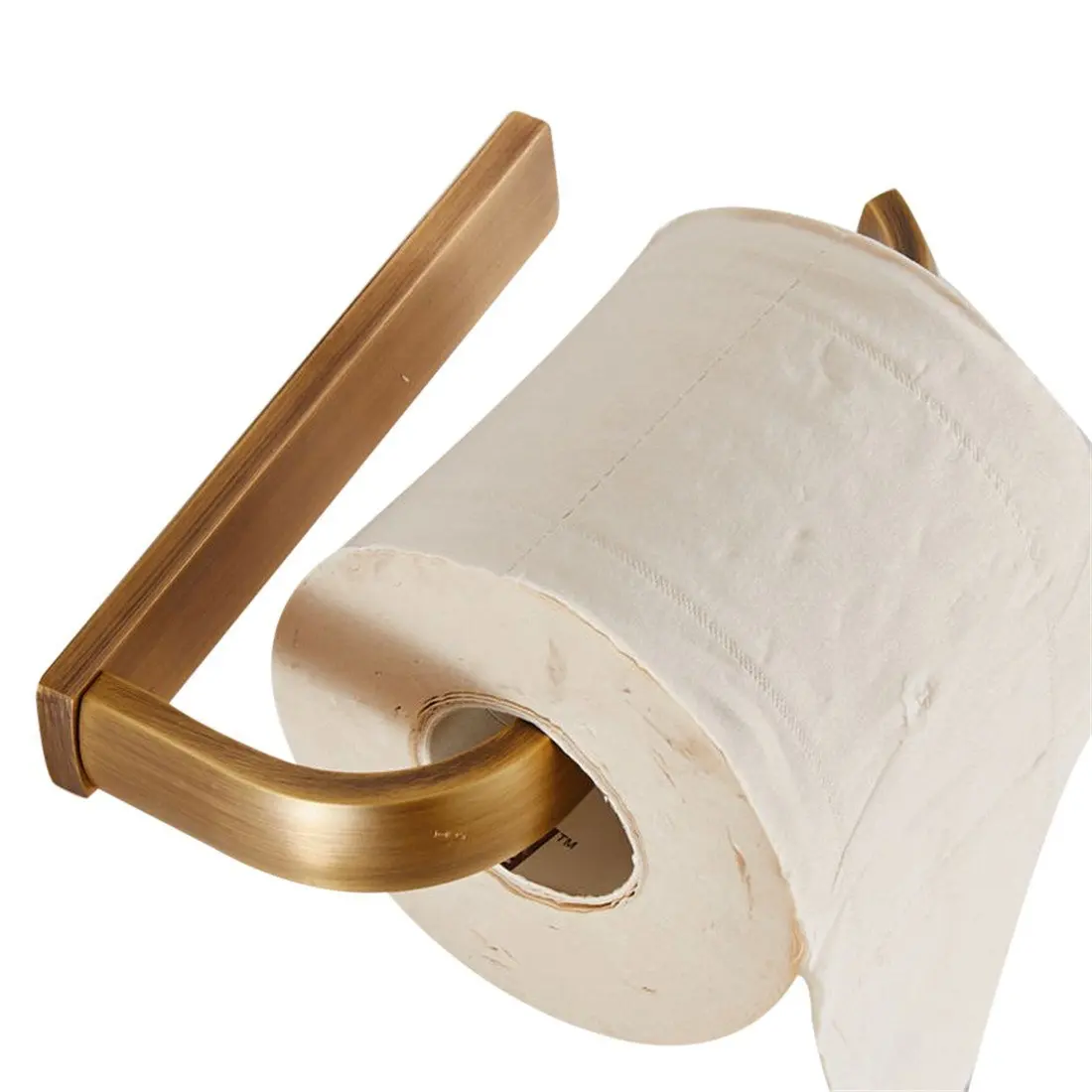 Solid Antique Brass Finish Material Toilet Roll Paper Holders Towel Ring Hangers 2-Piece Bath Collection Set Wall Mount | Обустройство