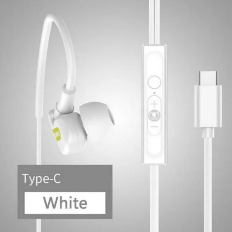 Разъем usb type C наушники вкладыши стерео с микрофоном для мобильного телефона