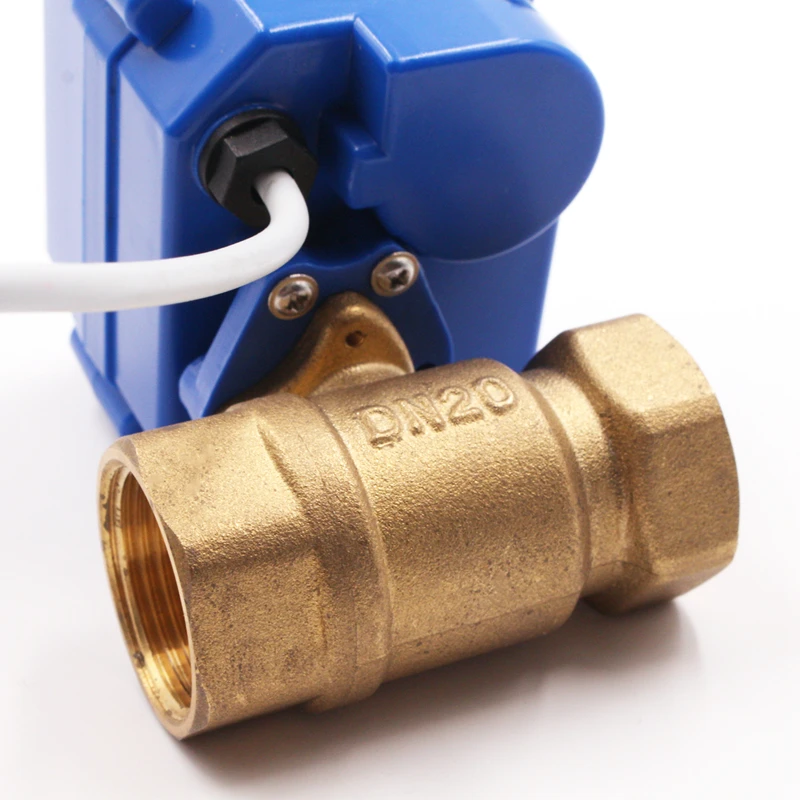 Двухсторонний латунный шаровой кран 1/2 cwx15n ac220v cr03 dn15 Bsp/npt для промышленного