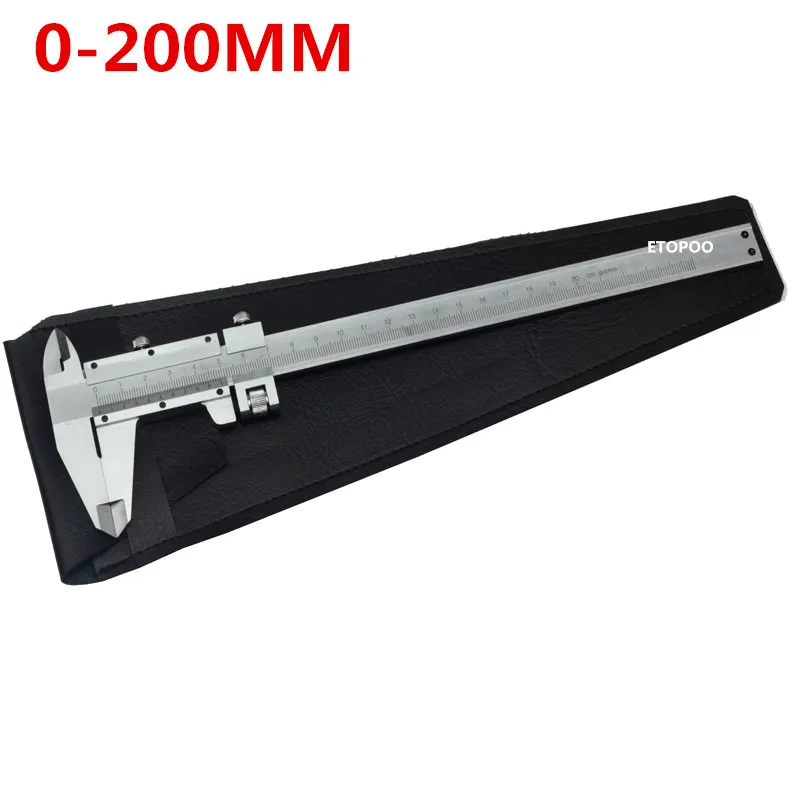 0-200mm 200 мм/8 дюймов 150 мм/6 дюймов 100 мм/4 дюйма штангенциркуль микрометр толщиномер ползунок штангенциркуль измерительный инструмент - Цвет: 0-200mm