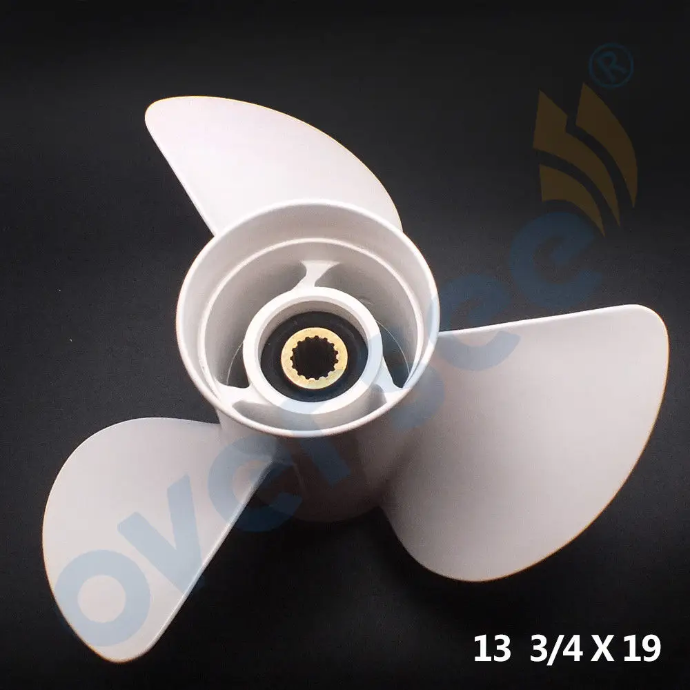 Лодочный мотор 6G5-45974 Алюминиевый Пропеллер для Yamaha 150-250HP 13 3/4X19 &quot подвесной