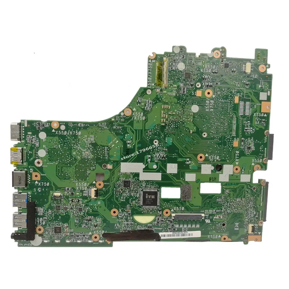 X550ZA материнская плата для For Asus X550Z K550Z X555Z VM590Z ноутбука X550ZE Тест ok A8-7200U | Компьютеры