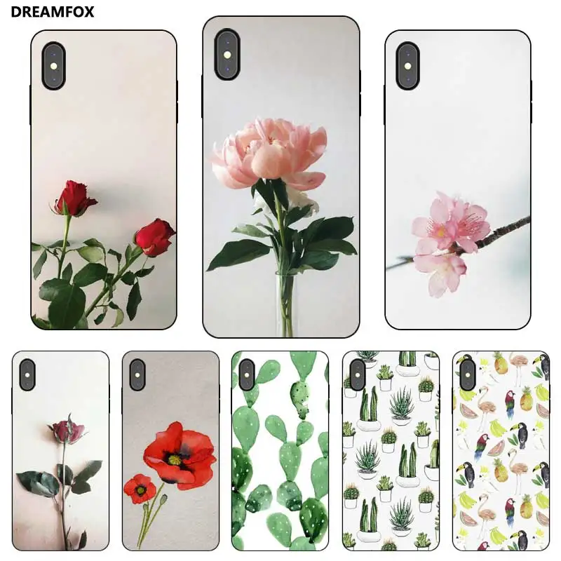 N278 кактус акварельный Черный силиконовый чехол для Apple iPhone 11 Pro XR XS Max X 8 7 6 6S Plus 5 5S SE