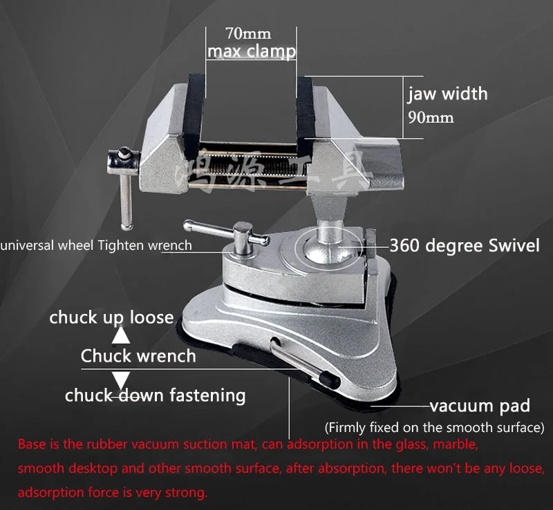 1 шт. Мини Скамья тиски винтовой зажим шлифовальный инструмент держатель клипса