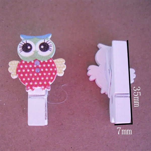 Разноцветные деревянные Мини-прищепки для фотобумаги 35 мм шт. 2 | Дом и сад