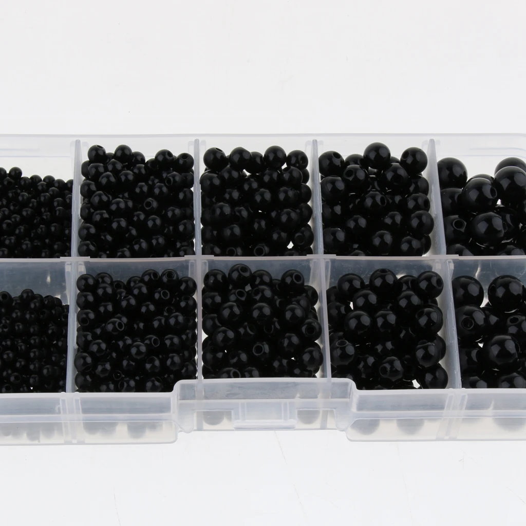 1380Pcs Black Plastic Safety Dolls Eyes with a Storage Box For Teddy Bear Animal Doll Soft Toy DIY Making 3/4/5/6/8mm | Игрушки и хобби