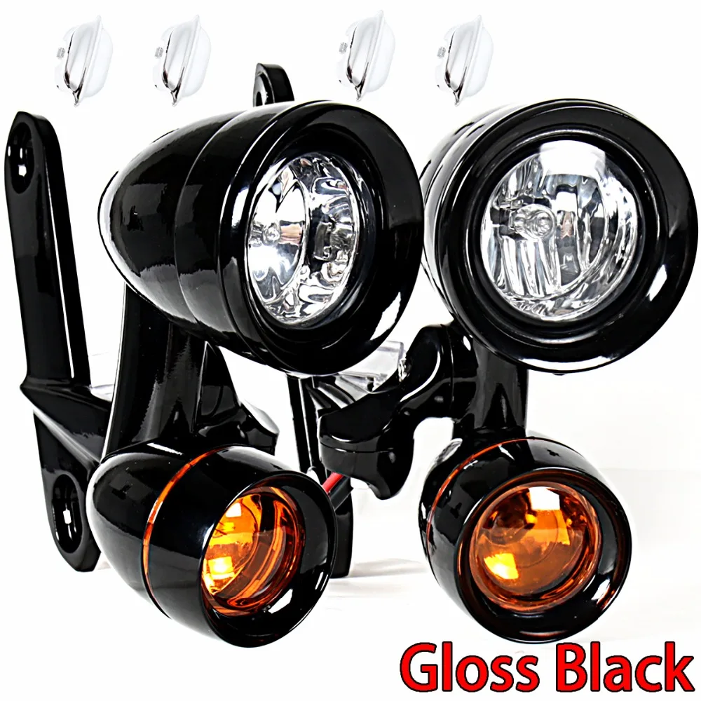 Лампы дальнего света для Harley Electra Street Glide FLH/T FLHX FLHR 96 13|Накладки и декоративные