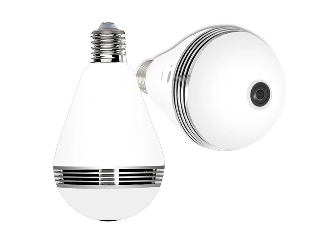 Ninvion WI-FI IP Камера домашней безопасности 1080 P Fisheye 360 градусов панорамный P2P телефон лампочка с дистанционным управлением Свет беспроводная камера видеонаблюдения