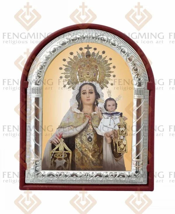 Христианская религиозная христианская металлическая оправа серебро золото