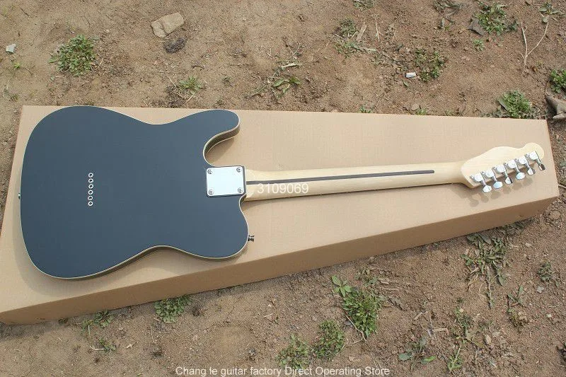 Китайский завод гитары на заказ Новый связывающий корпус 6 струн черная