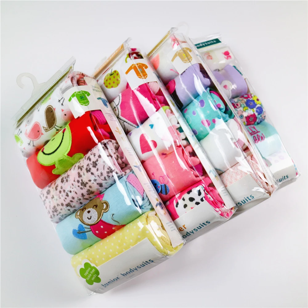 5 шт./лот весенний комплект одежды для маленьких мальчиков и девочек 100% хлопок