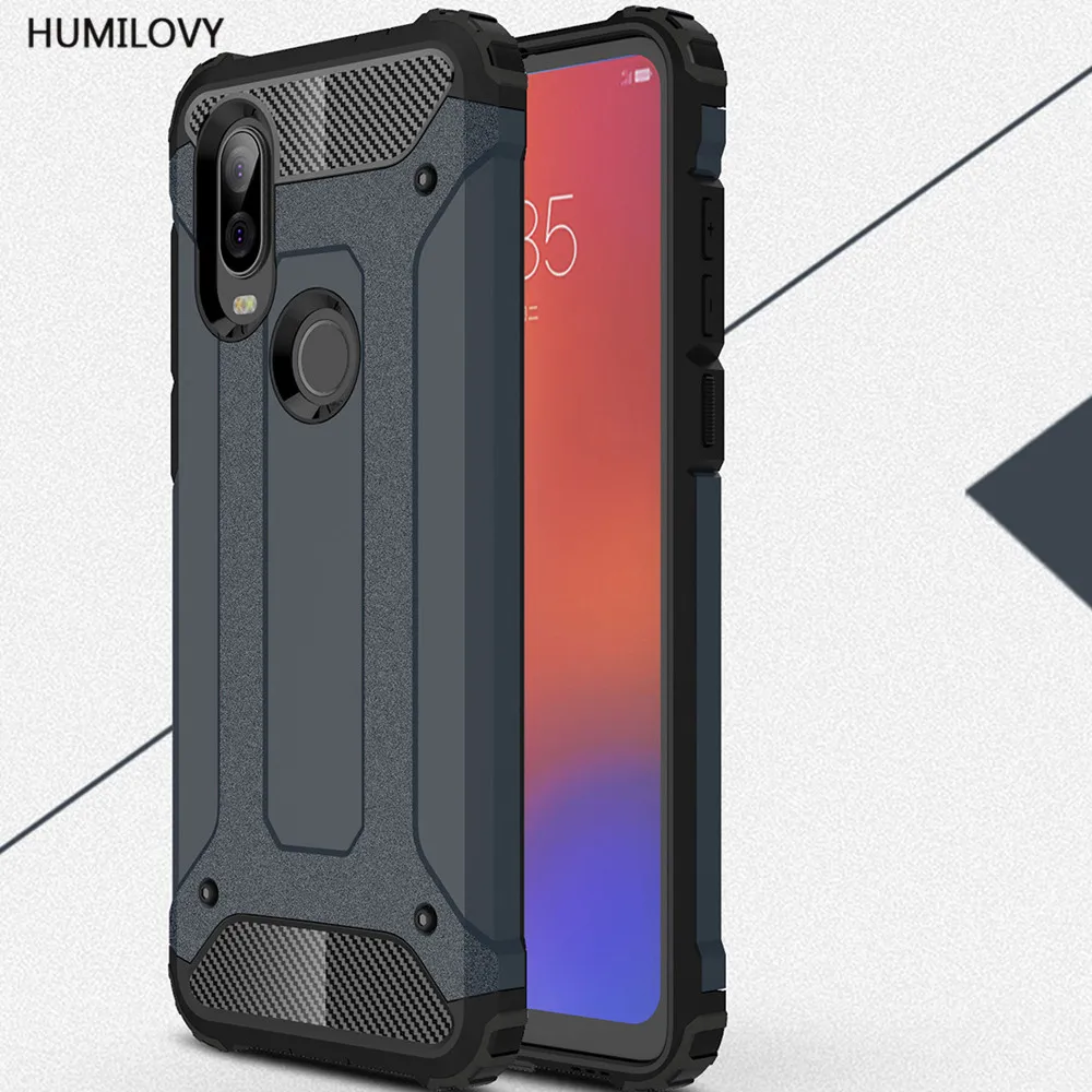 Чехол для Motorola Moto One Vision тяжелый защитный тонкий жесткий резиновый чехол
