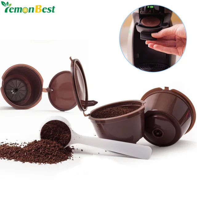 2 шт. многоразового combinacapsule Кофе капсулы Nescafe Dolce Gusto пользования пополнения с 1