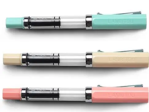 Ручка перьевая LANBITOU с серебряным зажимом 13 цветов 0 38 5 мм|fountain pen|ink penlanbitou fountain pen |