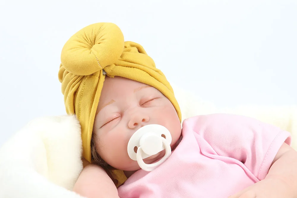Новинка; однотонные шапки с пончиком для маленьких девочек; BeBe Turban Hood; однотонная завязанная шапка унисекс из хлопка; мягкие милые шапки; аксессуары для новорожденных