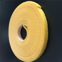 5 meters yt502y yellow wide 10 mm longshort hook back to back cable tie nylon fastening tape hookloop high quality on sale