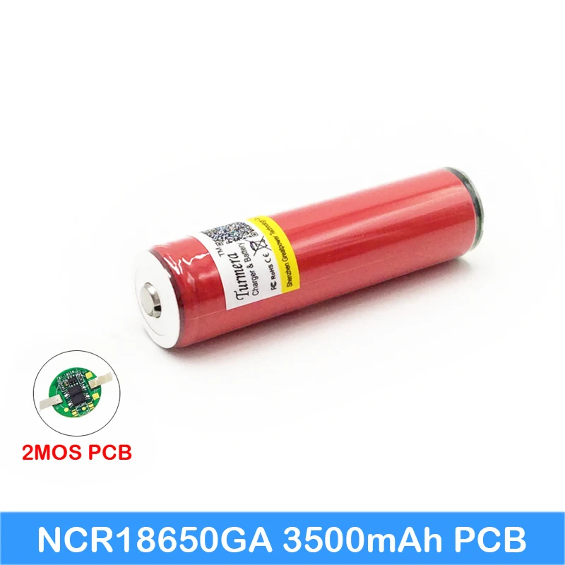 Оригинальный 18650 ga 3500mah для sanyo ncr18650ga Защищенный фонарика внешний аккумулятор Turmera