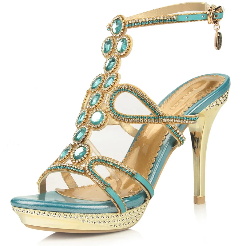 Для женщин 2018 новые летние с бриллиантом Кориум открытым носком пикантные