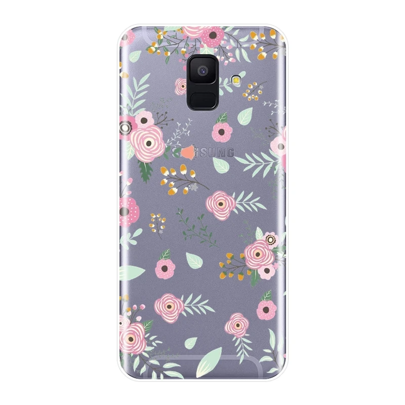 Задняя крышка из ТПУ для Samsung Galaxy A6 A7 A8 2018 A3 A5 2016 2017 силиконовый мягкий чехол