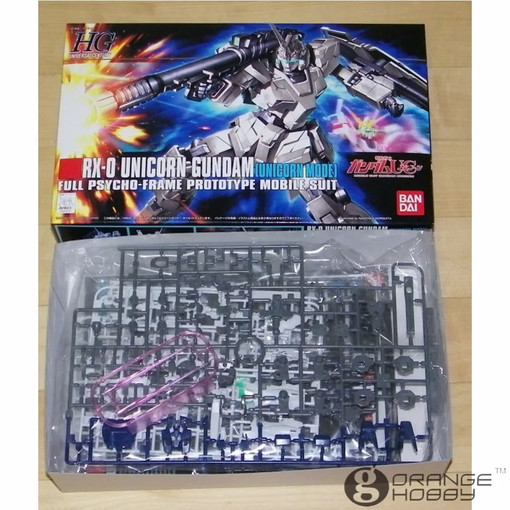 OHS Bandai HGUC 101 1/144 RX 0 единорог Gundam Единорог режиме мобильного костюм сборки модель