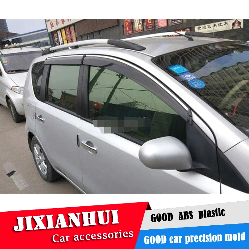 Для Nissan livina Пластиковый оконный козырек для livina2006 2012 Защита от солнца и дождя 4