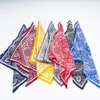 58x58 см женские туфли в Корейском стиле хлопковая квадратная бандана в этническом стиле с геометрическим узором пейсли Цветочный принт повязка на голову в винтажном стиле шеи галстук-бабочка декоративные повязка для волос