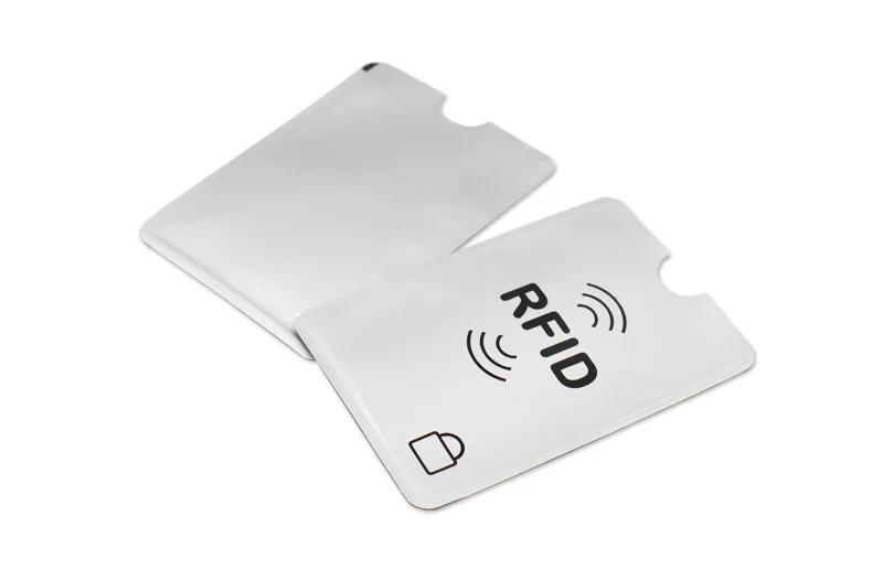 3 шт./лот алюминиевый Анти Rfid считыватель блокирующий держатель для банковской кредитной карты Защита Rfid считыватель карт металлический кредитный держатель для карт
