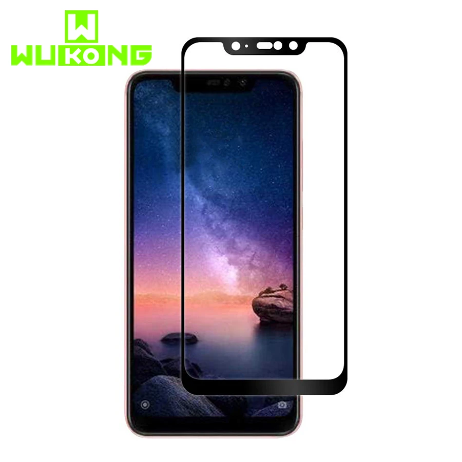 Wukong полное покрытие закаленное стекло протектор для Redmi Note 6 Pro 2.5D Arc края