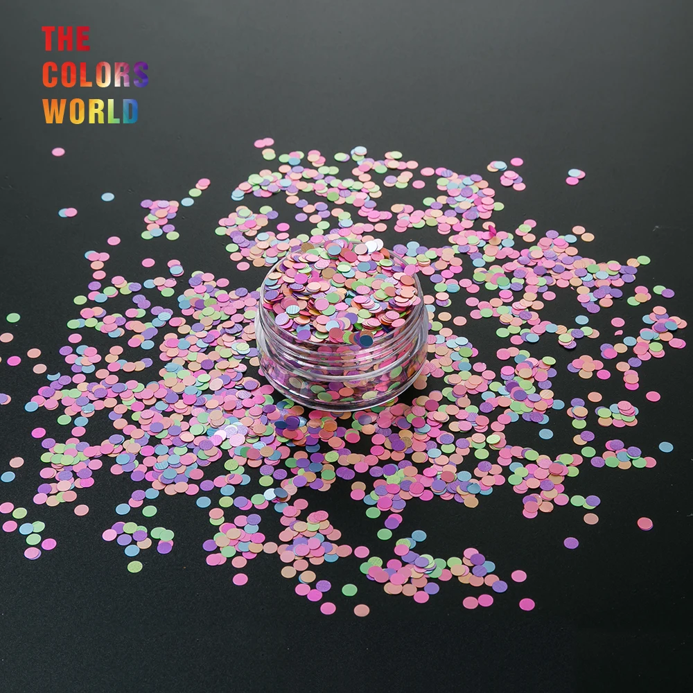 Перламутровый перламутровый микс цветов в горошек смешанный размер блеск для