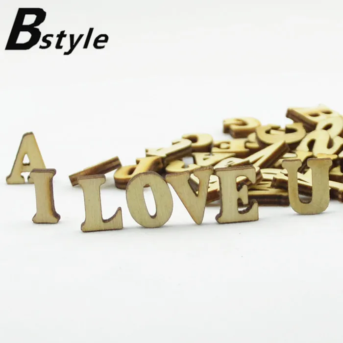 

400pcs wooden letter scrapbooks diy accessories free shipping Decorative Accessories fashion jewely