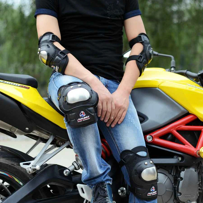 MotoLovee 4 шт. тактический наколенник защита от локтя двигатель спортивный скейт