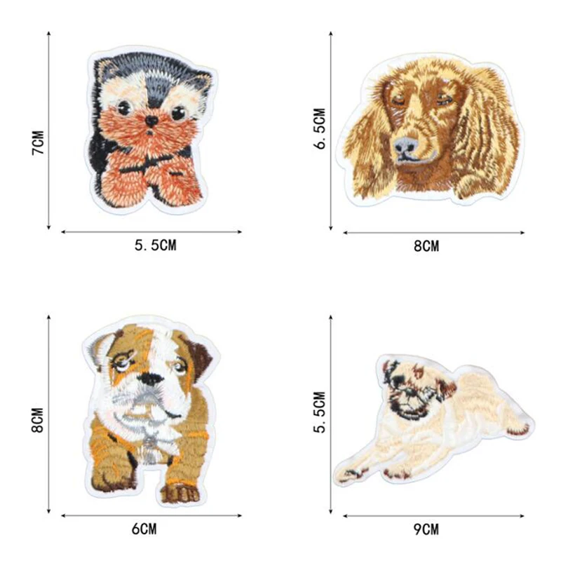 2 шт. парчи ЖИВОТНЫХ АППЛИКАЦИЯ &quotСобака&quot Утюг Хаски корги патч аппликация