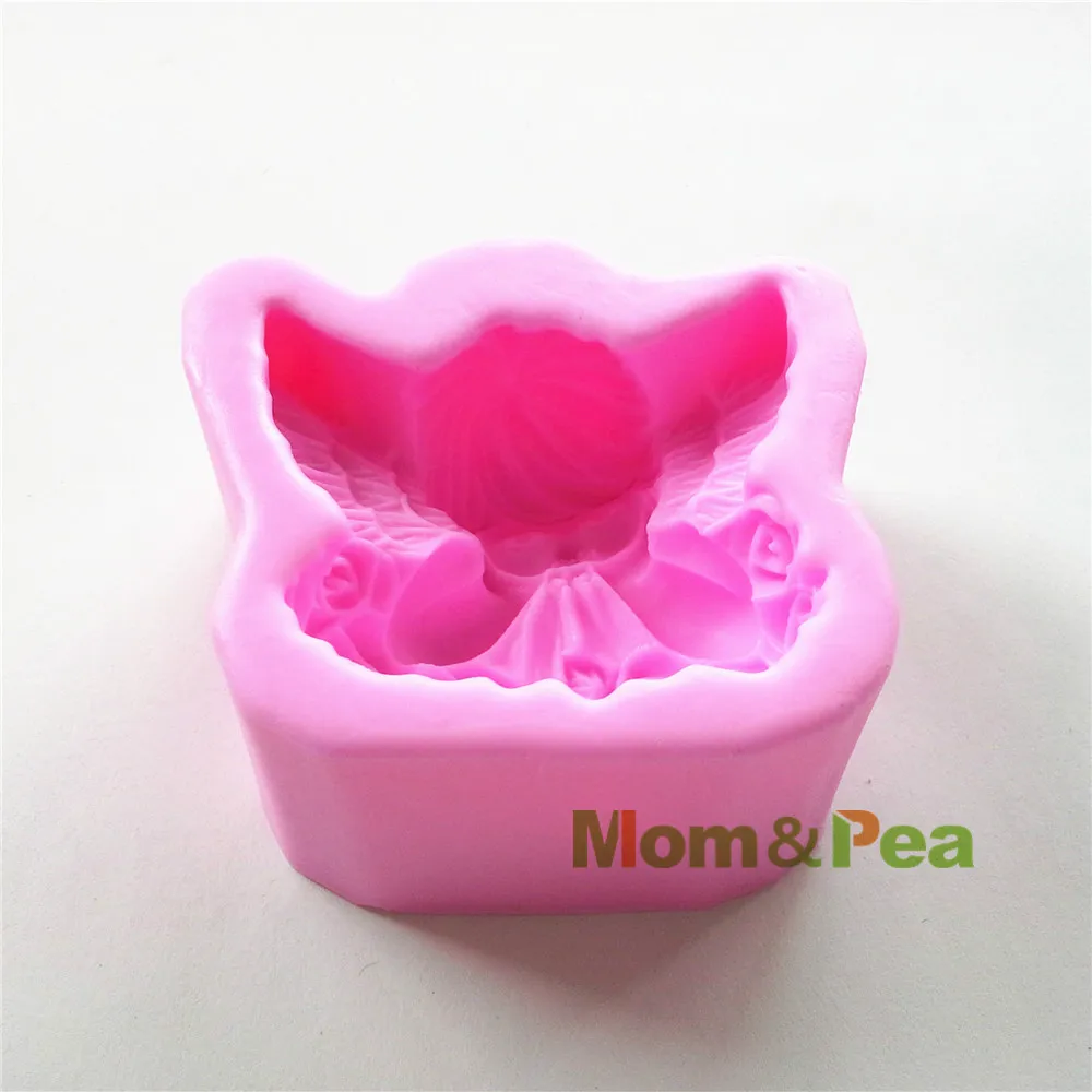 Mom &amp Pea 0525 силиконовая форма для мыла в форме ангела украшение торта помадка 3D