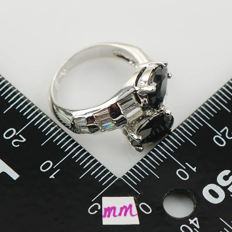 Женское кольцо из серебра 925 пробы с ониксом|ring biker|ring bedring two |