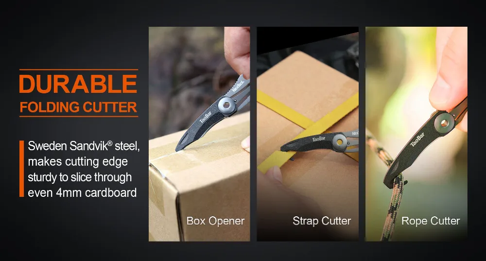 NEXTOOL Multi-function Box Opener Cutter Mini Rescue Knife Taobar | Инструменты
