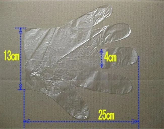 100 шт./лот полиэтиленовые химические лабораторные перчатки принадлежности для