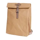 Дизайнерский моющийся Женский рюкзак из крафт-бумаги, школьный ранец для женщин, легкая многофункциональная деловая сумка для компьютера