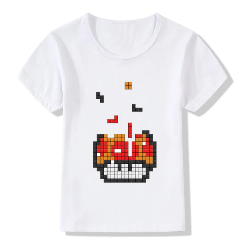 2019 Детские Забавные футболки с надписью Super Mario детские летние топы для девочек и