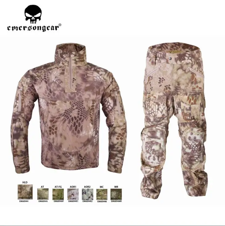 EM6894HLD Emersongear Мужская тактическая спортивная одежда военный боевой спортивный костюм осень и зима с длинными рукавами мужские спортивные костюмы EM6894 - Цвет: EM6894HLD