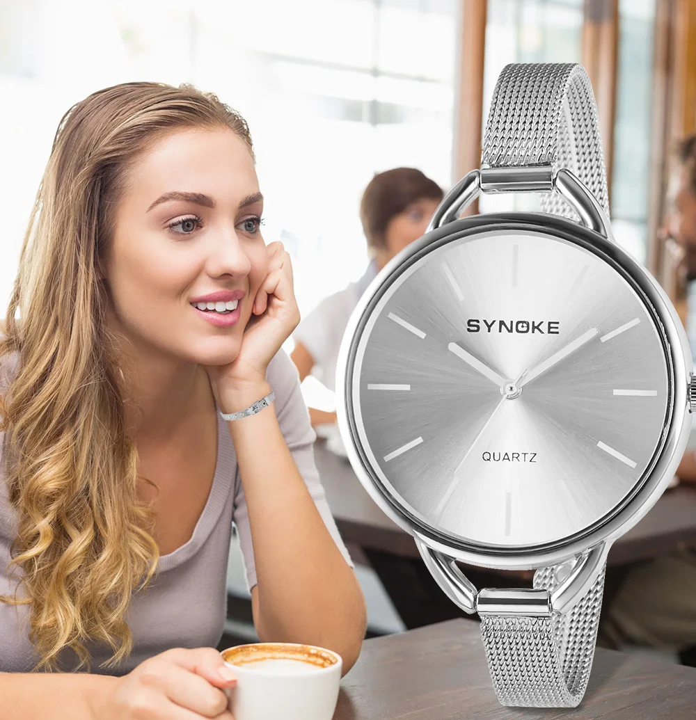 

SYNOKE Fashion Ladies Wrist Watches Women's Top Brand Women Female Clock Quartz Watch Hodinky Montre Femme Relogio Feminino