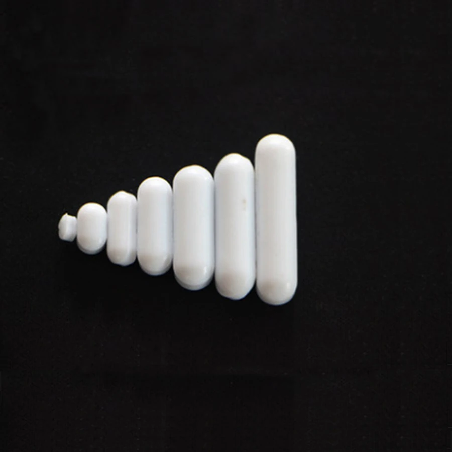Бесплатная доставка 7 шт смешанных размеров PTFE магнитная мешалка Мешалка Без