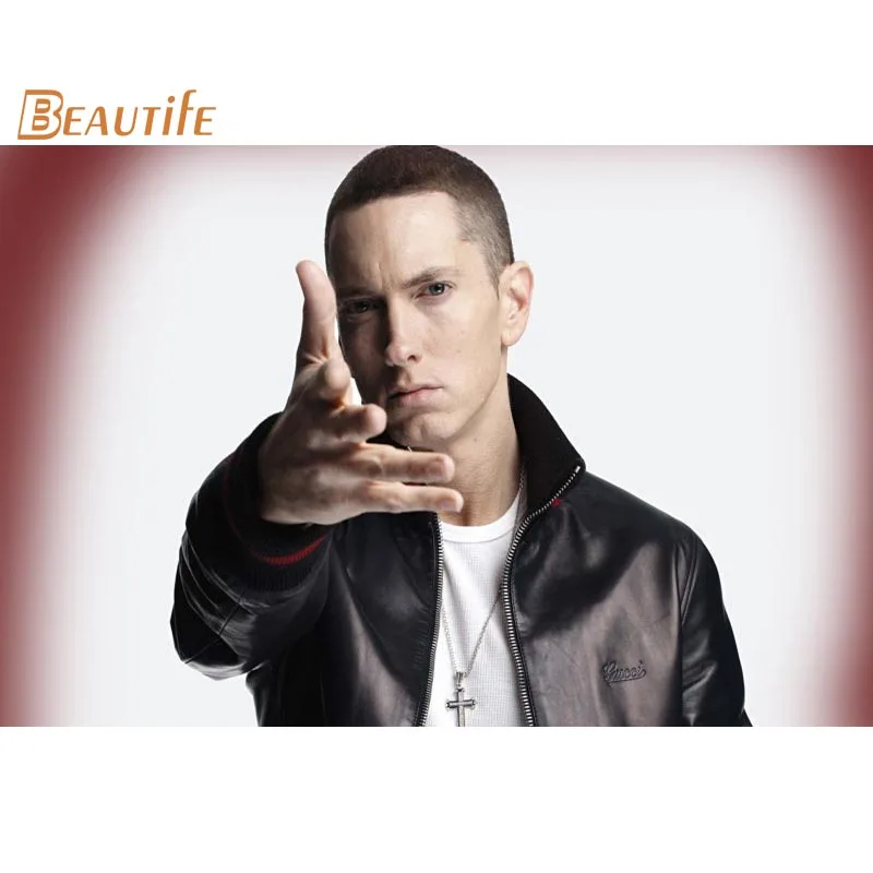 Горячая Распродажа индивидуальный постер Eminem для украшения дома Модный Шелковый